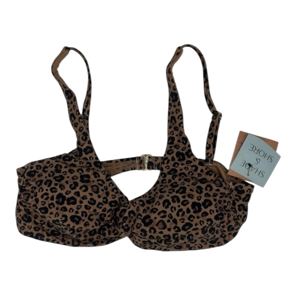 Shade & Shore Leopard Print Bra